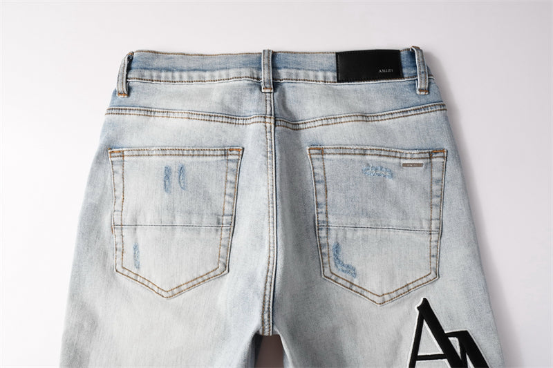 Amiri Fashion Denim shorts 6009