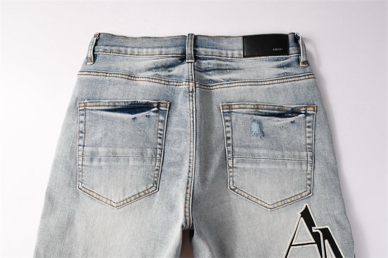 Amiri Fashion Denim shorts 6003
