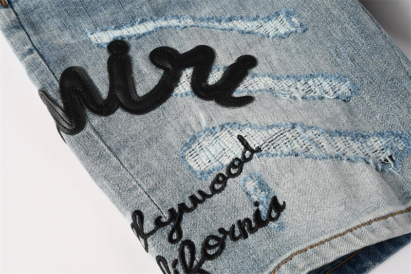 Amiri Fashion Denim shorts 6011